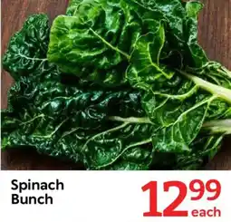 Oxford Freshmarket Spinach Bunch offer