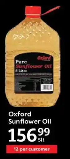 Oxford Freshmarket Oxford Sunflower Oil offer
