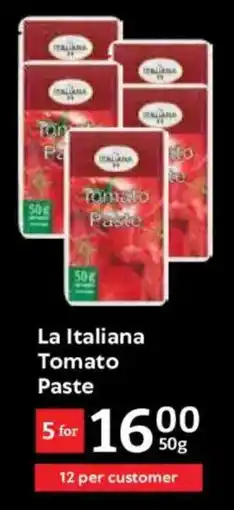 Oxford Freshmarket La Italiana Tomato Paste offer