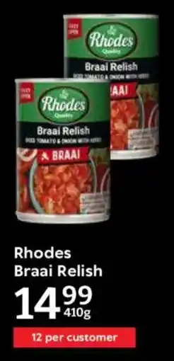 Oxford Freshmarket Rhodes Braai Relish offer