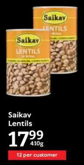 Oxford Freshmarket Saikav Lentils offer