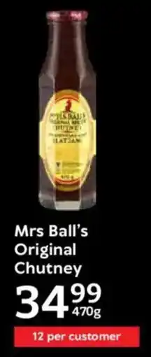Oxford Freshmarket Mrs Ball's Original Chutney offer