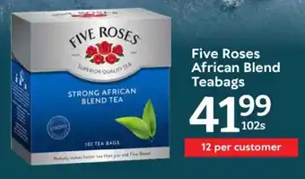 Oxford Freshmarket Five Roses African Blend Teabags offer