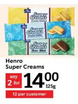 Oxford Freshmarket Henro Super Creams offer