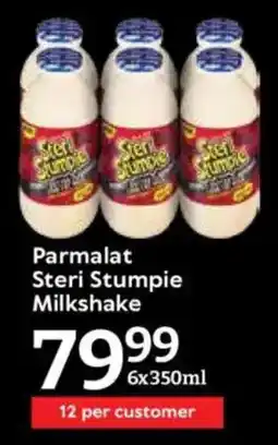 Oxford Freshmarket Parmalat Steri Stumpie Milkshake offer