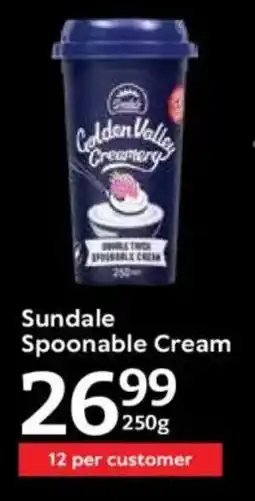 Oxford Freshmarket Sundale Spoonable Cream offer