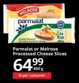 Oxford Freshmarket Parmalat or Melrose Processed Cheese Slices offer