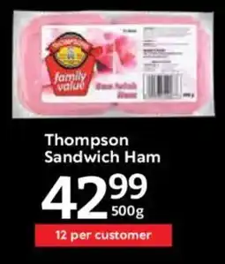 Oxford Freshmarket Thompson Sandwich Ham offer