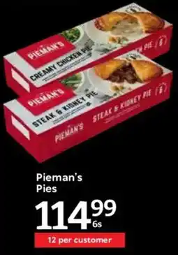 Oxford Freshmarket Pieman's Pies offer