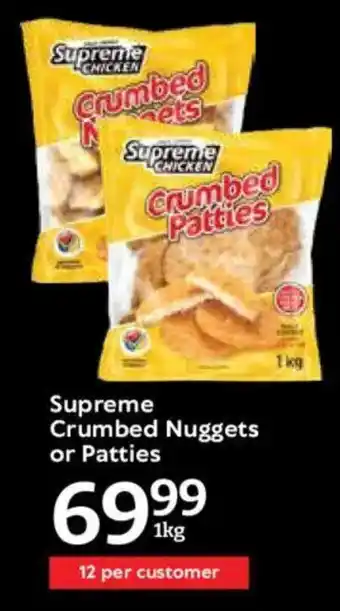 Oxford Freshmarket Supreme Crumbed Nuggets or Patties offer
