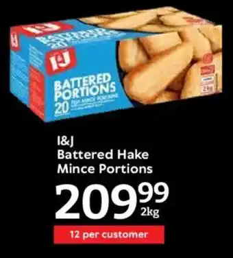 Oxford Freshmarket I&J Battered Hake Mince Portions offer