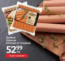 Oxford Freshmarket Oxford Viennas Chicken or Smoked offer