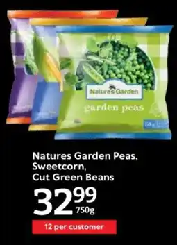 Oxford Freshmarket Natures Garden Peas, Sweetcorn, Cut Green Beans offer