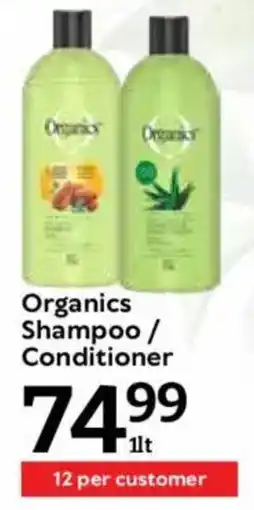 Oxford Freshmarket Organics Shampoo/ Conditioner offer