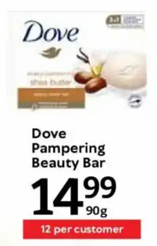 Oxford Freshmarket Dove Pampering Beauty Bar offer