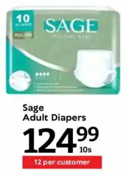Oxford Freshmarket Sage Adult Diapers offer