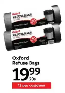 Oxford Freshmarket Oxford Refuse Bags offer