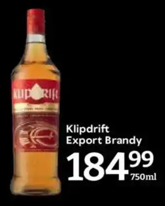 Oxford Freshmarket Klipdrift Export Brandy offer