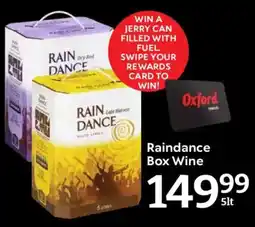 Oxford Freshmarket Raindance Box Wine offer