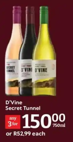Oxford Freshmarket D'Vine Secret Tunnel offer