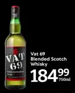 Oxford Freshmarket Vat 69 Blended Scotch Whisky offer