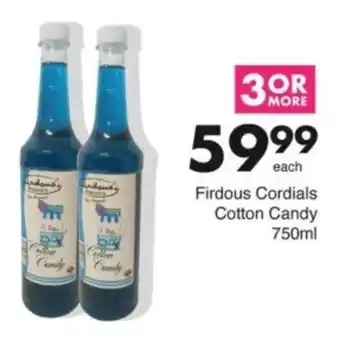 Save Hyper Firdous Cordials Cotton Candy offer