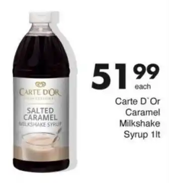 Save Hyper Carte D'Or Caramel Milkshake Syrup offer