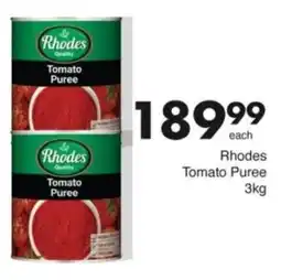 Save Hyper Rhodes Tomato Puree offer