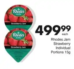 Save Hyper Rhodes Jam Strawberry Individual Portions offer