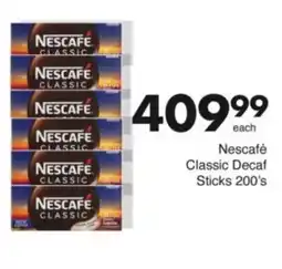 Save Hyper Nescafé Classic Decaf Sticks offer
