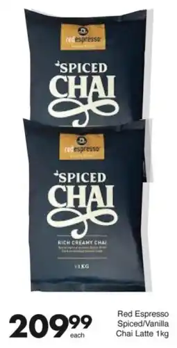 Save Hyper Red Espresso Spiced/ Vanilla Chai Latte offer