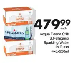 Save Hyper Acqua Panna Still/ S.Pellegrino Sparkling Water In Glass offer