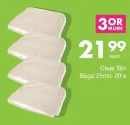 Save Hyper Clear Bin Bags 25mic offer