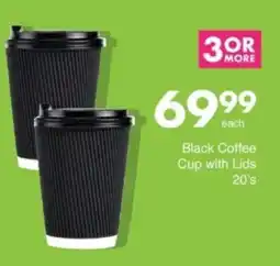 Save Hyper Black Coffee Cup with Lids offer
