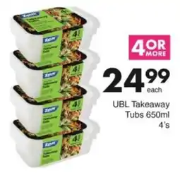 Save Hyper UBL Takeaway Tubs offer