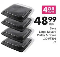 Save Hyper Save Large Square Platter & Dome offer