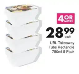 Save Hyper UBL Takeaway Tubs Rectangle offer