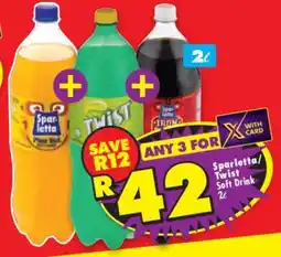Shoprite Sparletta/Twist Soft Drink 2L offer