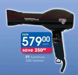 Clicks ETI TurboDryer 3200 Hairdryer offer