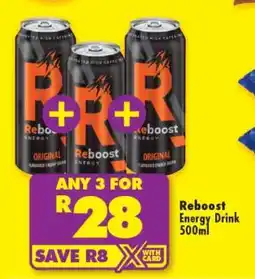 Shoprite REBOOST ENERGY DRINK 500ml offer