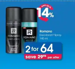 Clicks Romano offer