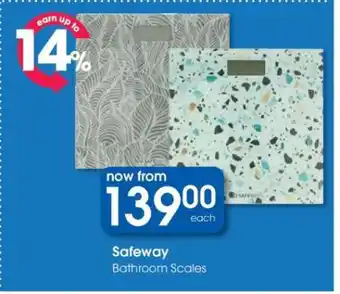 Clicks Safeway Bathroom Scales offer