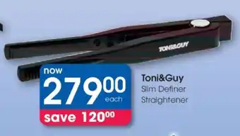 Toni&Guy Slim Definer Straightener