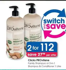 Clicks Clicks PROvitene offer