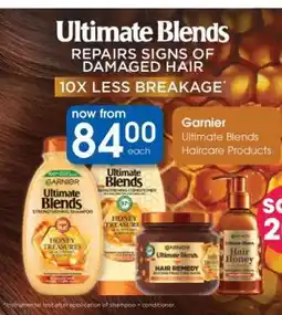 Clicks Garnier Ultimate Blends Haircare Products offer