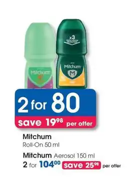 Clicks Mitchum Roll-On 50 ml offer