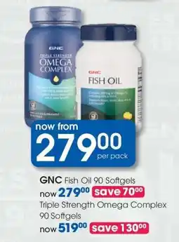 Clicks GNC Fish Oil 90 Softgels offer