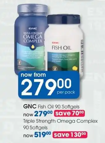 Clicks GNC Fish Oil 90 Softgels offer