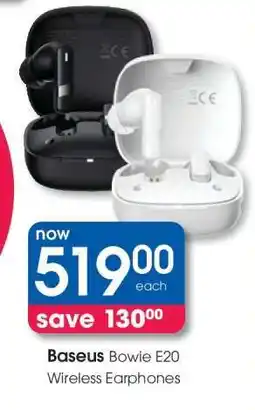 Clicks Baseus Bowie E20 Wireless Earphones offer