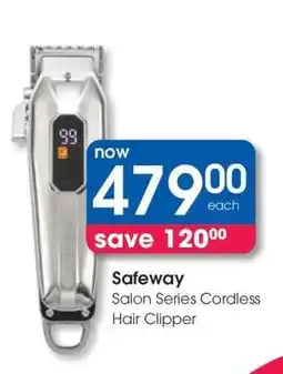 Clicks Safeway Salon Series Cordless Hair Clipper offer